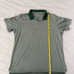 Bonobos Green and White Striped Polo Shirt